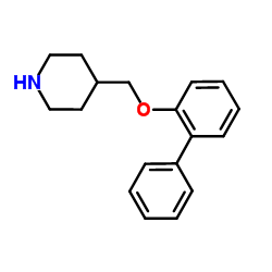 4-[(2-Biphenylyloxy)methyl]piperidine Structure