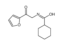 N-[2-(furan-2-yl)-2-oxoethyl]cyclohexanecarboxamide结构式