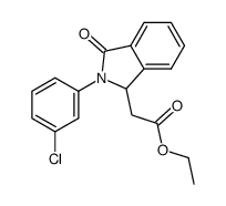 Ethyl 3-oxo-2-(3-chlorophenyl)isoindoline-1-acetate结构式