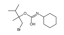 (1-bromo-2,3-dimethylbutan-2-yl) N-cyclohexylcarbamate结构式