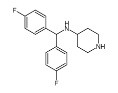 N-[bis(4-fluorophenyl)methyl]piperidin-4-amine结构式