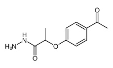 Propanoic acid, 2-(4-acetylphenoxy)-, hydrazide结构式