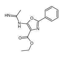 ethyl 5-(1-aminoethylideneamino)-2-phenyl-1,3-oxazole-4-carboxylate Structure