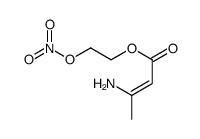 2-nitrooxyethyl 3-aminobut-2-enoate结构式