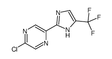 2-chloro-5-[5-(trifluoromethyl)-1H-imidazol-2-yl]pyrazine Structure