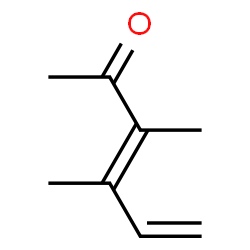 3,5-Hexadien-2-one, 3,4-dimethyl-, (E)- (9CI) structure