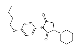 1-(4-butoxyphenyl)-3-piperidin-1-ylpyrrolidine-2,5-dione结构式