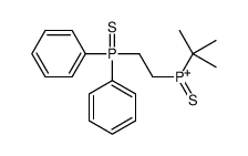 tert-butyl-(2-diphenylphosphinothioylethyl)-sulfanylidenephosphanium Structure
