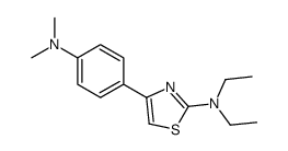 4-[4-(dimethylamino)phenyl]-N,N-diethyl-1,3-thiazol-2-amine Structure