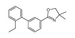 2-[3-(2-ethylphenyl)phenyl]-4,4-dimethyl-5H-1,3-oxazole结构式