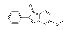 6-methoxy-1-oxido-2-phenylimidazo[1,2-b]pyridazin-1-ium结构式