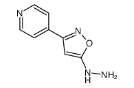 (3-pyridin-4-yl-1,2-oxazol-5-yl)hydrazine结构式