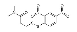 3-[(2,4-dinitrophenyl)disulfanyl]-N,N-dimethylpropanamide结构式