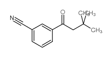 3'-CYANO-3,3-DIMETHYLBUTYROPHENONE结构式