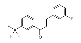 3-(3-FLUOROPHENYL)-3'-TRIFLUOROMETHYLPROPIOPHENONE结构式