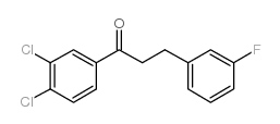 3',4'-DICHLORO-3-(3-FLUOROPHENYL)PROPIOPHENONE结构式