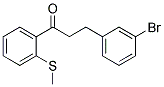 3-(3-BROMOPHENYL)-2'-THIOMETHYLPROPIOPHENONE结构式