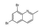 6,8-dibromo-2-methylquinoline Structure