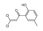 3,3-Dichlor-1-(2-hydroxy-5-methyl-phenyl)-propen-(2)-on-(1) Structure