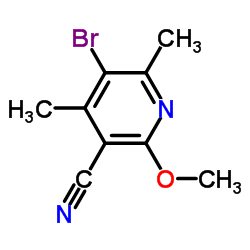 5-Bromo-2-methoxy-4,6-dimethylnicotinonitrile Structure