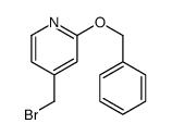 4-(bromomethyl)-2-phenylmethoxypyridine Structure