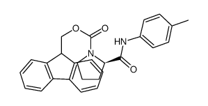 (r)-2-p-tolylcarbamoyl-pyrrolidine-1-carboxylic acid 9h-fluoren-9-ylmethyl ester结构式
