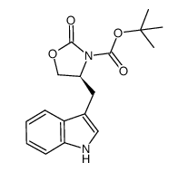 4-(1H-indol-3-ylmethyl)-2-oxo-oxazolidine-3-carboxylic acid tert-butyl ester结构式