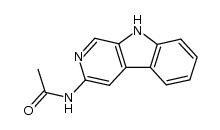 N-(9H-β-carbolin-3-yl)acetamide Structure