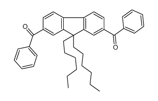 (7-benzoyl-9,9-dihexylfluoren-2-yl)-phenylmethanone Structure