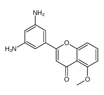 2-(3,5-diaminophenyl)-5-methoxychromen-4-one Structure