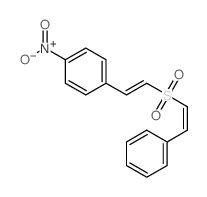 Benzene,1-nitro-4-[2-[(2-phenylethenyl)sulfonyl]ethenyl]-, (Z,E)- (9CI) Structure