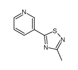 3-[5-(3-methyl-1,2,4-thiadiazol)-yl]pyridine结构式