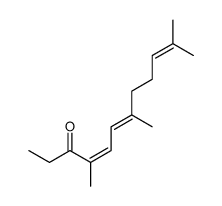 (4E,6E)-4,7,11-trimethyldodeca-4,6,10-trien-3-one结构式