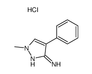 1-METHYL-4-PHENYL-1H-PYRAZOL-3-AMINE HYDROCHLORIDE Structure