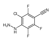 Benzonitrile, 3-chloro-2,5,6-trifluoro-4-hydrazinyl结构式