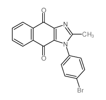 1H-Naphth[2,3-d]imidazole-4,9-dione, 1-(4-bromophenyl)-2-methyl- Structure