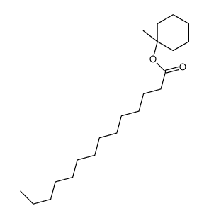 (1-methylcyclohexyl) tetradecanoate结构式