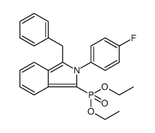 Phosphonic acid, P-[2-(4-fluorophenyl)-3-(phenylmethyl)-2H-isoindol-1-yl]-, diethyl ester Structure