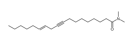 trans-N.N-Dimethyloctadec-12-en-9-in-saeureamid Structure