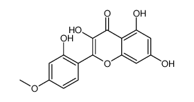 3,5,7-trihydroxy-2-(2-hydroxy-4-methoxyphenyl)chromen-4-one结构式