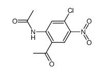 2-acetamido-4-chloro-5-nitroacetophenone Structure