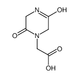 2-(2,5-dioxopiperazin-1-yl)acetic acid Structure