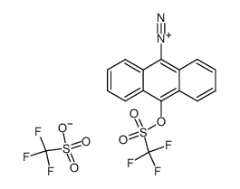 10-(Trifluormethylsulfonyloxy-)-9-anthracendiazonium-trifluormethansulfonat Structure
