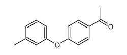 1-[4-(3-Methylphenoxy)phenyl]ethanone Structure