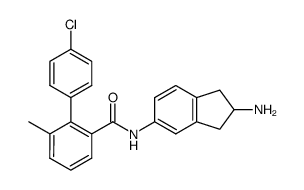 4'-Chloro-6-methyl-biphenyl-2-carboxylic acid (2-amino-indan-5-yl)-amide Structure