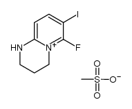 6-fluoro-7-iodo-1,2,3,4-tetrahydropyrido[1,2-a]pyrimidin-5-ylium mesylate结构式