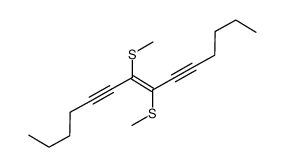 7,8-bis(methylsulfanyl)tetradec-7-ene-5,9-diyne结构式