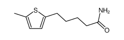 5-(5-methyl-[2]thienyl)-valeric acid amide结构式