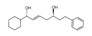 (E)-(1S,5S)-1-cyclohexyl-7-phenylhept-2-ene-1,5-diol结构式