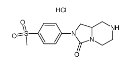 2-[4-(methylsulfonyl)phenyl]hexahydroimidazo[1,5-a]pyrazin-3(2H)-one hydrochloride Structure